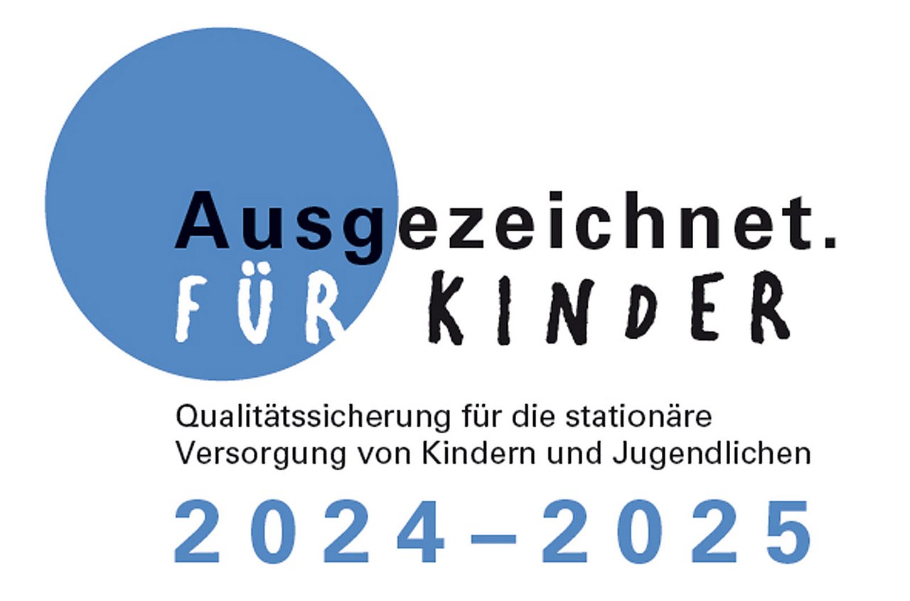Ausgezeichnet für Kinder 2022 - 2023 Qualitätssicherung für die stationäre Versorgung von Kindern und Jugendlichen